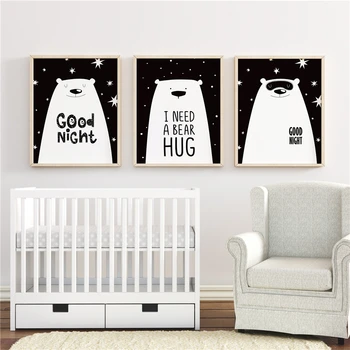 Cartoon Bear Stars Posters and Prints Wall Art Canvas Painting Decorative Picture Nordic Style Nursery Kids Room Decoration A142
Cartoon Bear Stars Posters and Prints Wall Art Canvas Painting Decorative Picture Nordic Style Nursery Kids Room Decoration A142