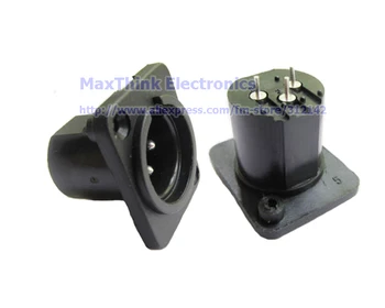 XLR 3 Pin Panel Mount Male Chassis Socket Connector,XLR 3-Pole Male Plug Chassis Audio Adapter ,50pcs , Free shipping
XLR 3 Pin Panel Mount Male Chassis Socket Connector,XLR 3-Pole Male Plug Chassis Audio Adapter ,50pcs , Free shipping