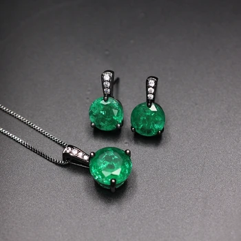 Fusion Stone Round Shape Pendant Necklace Stud Earrings Jewelry Sets For Women Cubic zirconia Colorful Fashion party Jewelry Set
Fusion Stone Round Shape Pendant Necklace Stud Earrings Jewelry Sets For Women Cubic zirconia Colorful Fashion party Jewelry Set