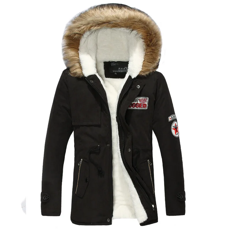 New Thicken Fleece Winter Jackets Men's Coats Cotton Fur Collar Men's Jackets Military Casual Male Outerwear
New Thicken Fleece Winter Jackets Men's Coats Cotton Fur Collar Men's Jackets Military Casual Male Outerwear