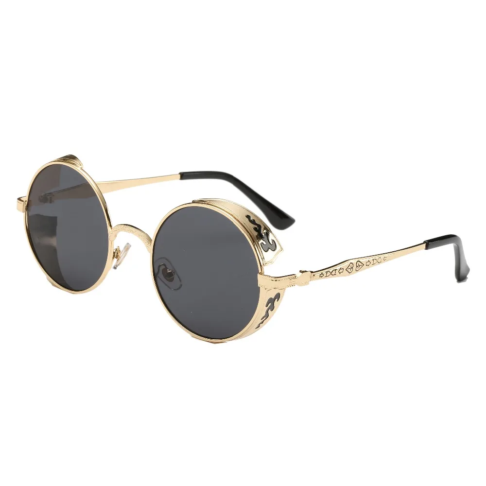 Simvey Fashion Retro Steampunk Glasses Women Men Vintage Coating Mirrored Round Circle Metal Punk Mirror Gothic Sun Glasses
Simvey Fashion Retro Steampunk Glasses Women Men Vintage Coating Mirrored Round Circle Metal Punk Mirror Gothic Sun Glasses