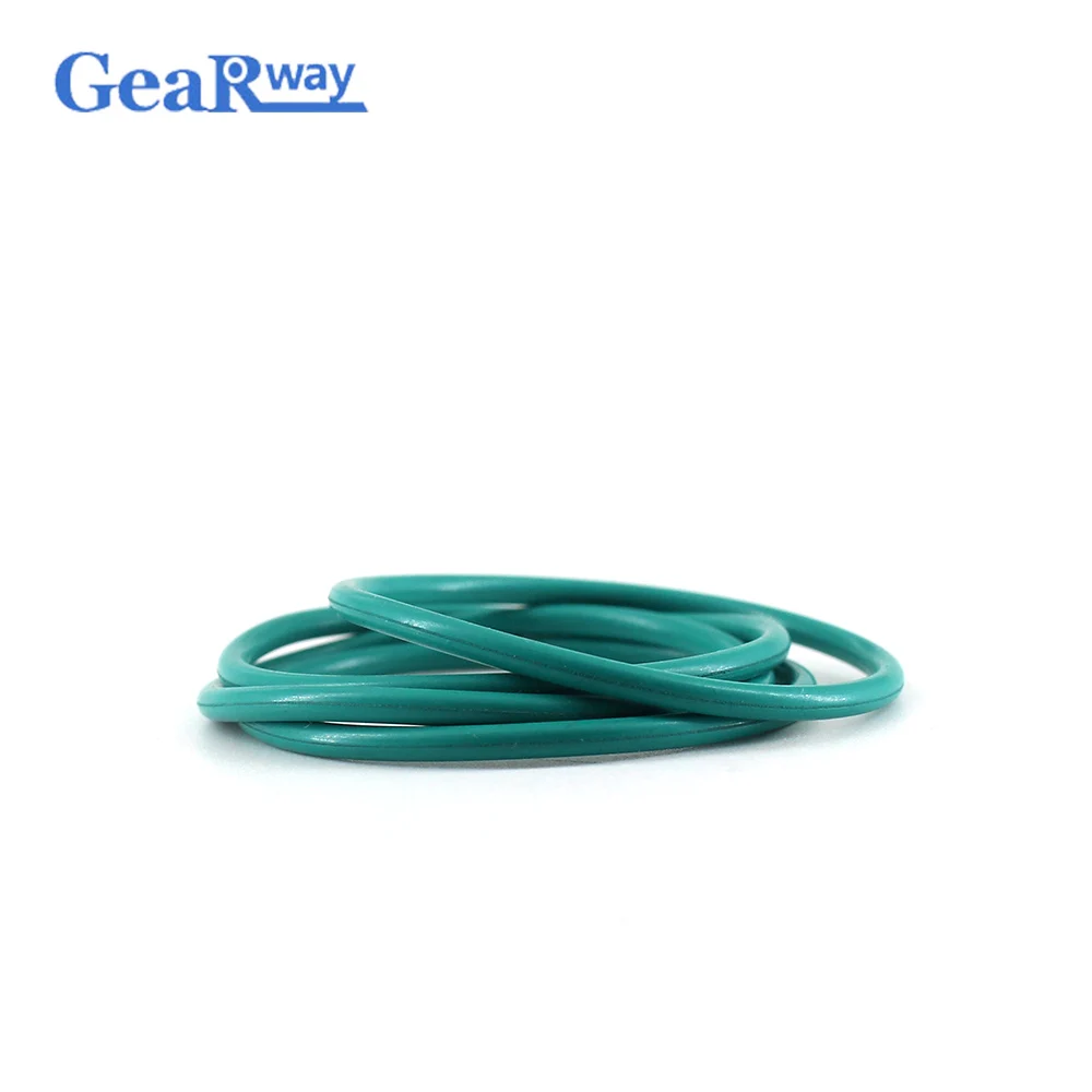 

Gearway Fluorine Rubber O Ring Seal 1.9mm thickness Green FKM O Ring Sealing Gasket 41/42/43/44/62/63/64mm OD O Ring Seal Washer