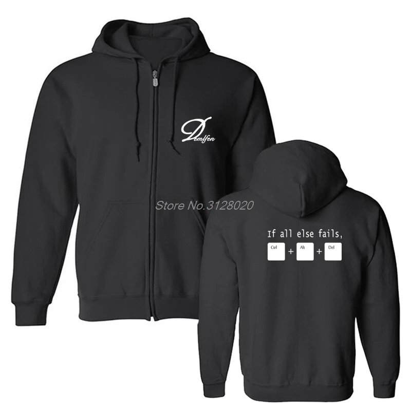New Spring Autumn Funny If All Else Fails Ctrl Alt Del Tech Support Geek Sweatshirts Men Joke Gift Hoodies Cotton Fleece Jacket
New Spring Autumn Funny If All Else Fails Ctrl Alt Del Tech Support Geek Sweatshirts Men Joke Gift Hoodies Cotton Fleece Jacket