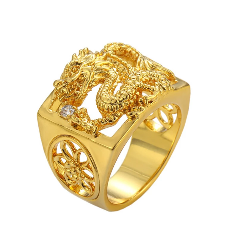 Wedding Rings for Men Real Yellow Gold Color Dragon Square Ring Anillo Birdal Jewelry Accessories Anel Bague Homme Bijoux Gifts
Wedding Rings for Men Real Yellow Gold Color Dragon Square Ring Anillo Birdal Jewelry Accessories Anel Bague Homme Bijoux Gifts