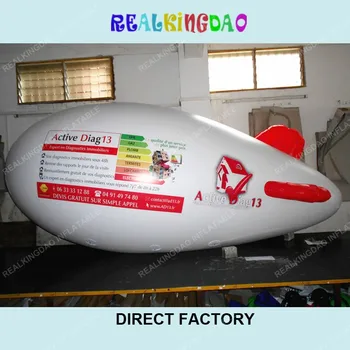 4m/13ft Long White Inflatable Red Fins Airship Blimp Zeppelin with Double Sided Logo Printing
4m/13ft Long White Inflatable Red Fins Airship Blimp Zeppelin with Double Sided Logo Printing