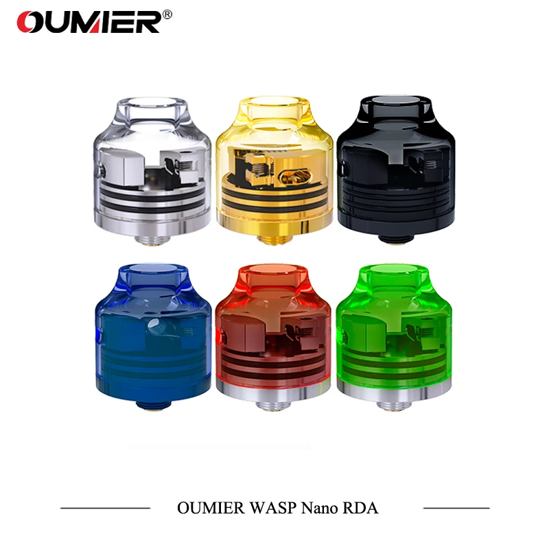 New Color OUMIER WASP NANO RDA Big Deck Rebuildable Tank 22mm Adjustable Airflow Bottom Airflow NANO RDA with Resin Color Tank
New Color OUMIER WASP NANO RDA Big Deck Rebuildable Tank 22mm Adjustable Airflow Bottom Airflow NANO RDA with Resin Color Tank