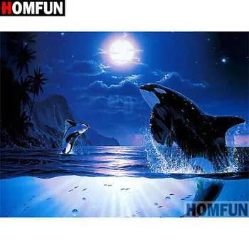 HOMFUN Full Square/Round Drill 5D DIY Diamond Painting "Animal dolphin" 3D Embroidery Cross Stitch 5D Home Decor Gift A17393
HOMFUN Full Square/Round Drill 5D DIY Diamond Painting "Animal dolphin" 3D Embroidery Cross Stitch 5D Home Decor Gift A17393