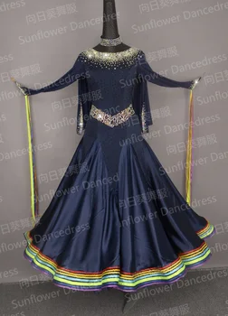 2017 New Style!ballroom Standard Dance Dress,Waltz Competition Dress,Women, Ballroom Dance Dress,navy blue,Long sleeves,rainbow
2017 New Style!ballroom Standard Dance Dress,Waltz Competition Dress,Women, Ballroom Dance Dress,navy blue,Long sleeves,rainbow