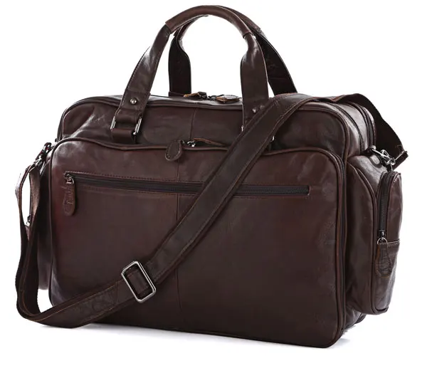 Image Maxdo Large Capacity Big Size Genuine Leather Briefcase Men Messenger Bags Cowhide 15.6