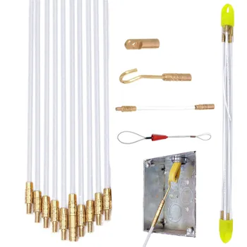 Wire Fiberglass Cable Running Rod Coaxial Connectable Fish Tape Pulling Hook Hole Kit WWO66
Wire Fiberglass Cable Running Rod Coaxial Connectable Fish Tape Pulling Hook Hole Kit WWO66
