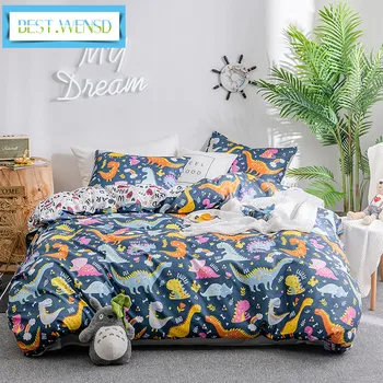 BEST.WENSD Coloured Little Dinosaurs bed clothes double single bedding sets Cartoons,Animals zipper quilt cover and pillowcase 
BEST.WENSD Coloured Little Dinosaurs bed clothes double single bedding sets Cartoons,Animals zipper quilt cover and pillowcase