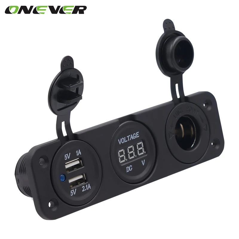 Dual USB Car Motorcycle Cigarette Lighter Socket Car Charger LED Digital Display Digital Voltmeter 12V Electric Voltage Meter
Dual USB Car Motorcycle Cigarette Lighter Socket Car Charger LED Digital Display Digital Voltmeter 12V Electric Voltage Meter