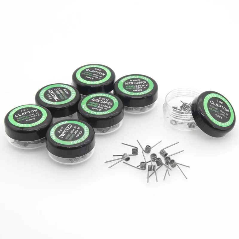 Prebuild Coil Clapton Alien Twisted Heating Wire Resistance Premade Coil For RBA RDA RDTA Atomizer Tank Vape Mod
Prebuild Coil Clapton Alien Twisted Heating Wire Resistance Premade Coil For RBA RDA RDTA Atomizer Tank Vape Mod