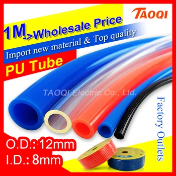 1M 12mm PU tube 12*8mm Air Pipe Pneumatic Hose Polyurethane Tubing OD 12mm ID 8mm for Compressor high quality Pneumatic parts
1M 12mm PU tube 12*8mm Air Pipe Pneumatic Hose Polyurethane Tubing OD 12mm ID 8mm for Compressor high quality Pneumatic parts