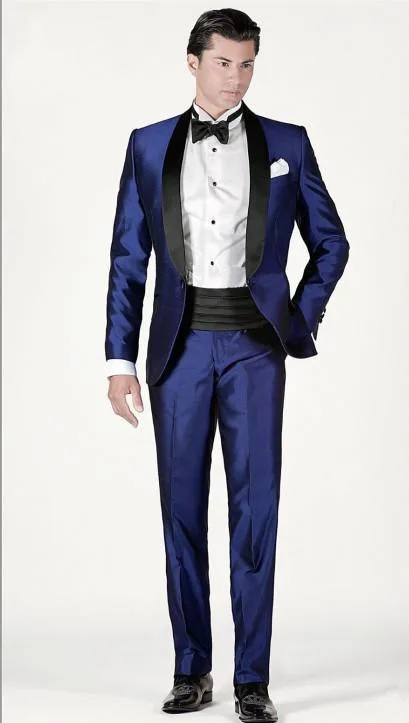 Shawl Collar One Button Fashionable Top quality New Groom Tuxedos Wedding Royal Blue Bridegroom Suits ( jacket+Pant+tie)
Shawl Collar One Button Fashionable Top quality New Groom Tuxedos Wedding Royal Blue Bridegroom Suits ( jacket+Pant+tie)