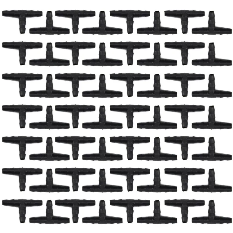 50pcs/set Plastic Tee Joint Hoses Coupling Connector Garden Irrigation Watering System Connection Joints For4/7mm
50pcs/set Plastic Tee Joint Hoses Coupling Connector Garden Irrigation Watering System Connection Joints For4/7mm
