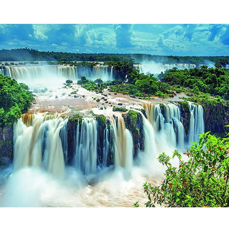 5D Diamond Painting Landscape Full Round Diamond Embroidery Waterfall Rhinestone Needlework Handmade Kit
5D Diamond Painting Landscape Full Round Diamond Embroidery Waterfall Rhinestone Needlework Handmade Kit