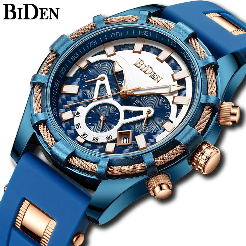 BIDEN Top Luxury Brand Chronograph Sport Mens Watches Fashion Military Waterproof Quartz Wrist Watch Clock Men Relogio Masculino
BIDEN Top Luxury Brand Chronograph Sport Mens Watches Fashion Military Waterproof Quartz Wrist Watch Clock Men Relogio Masculino
