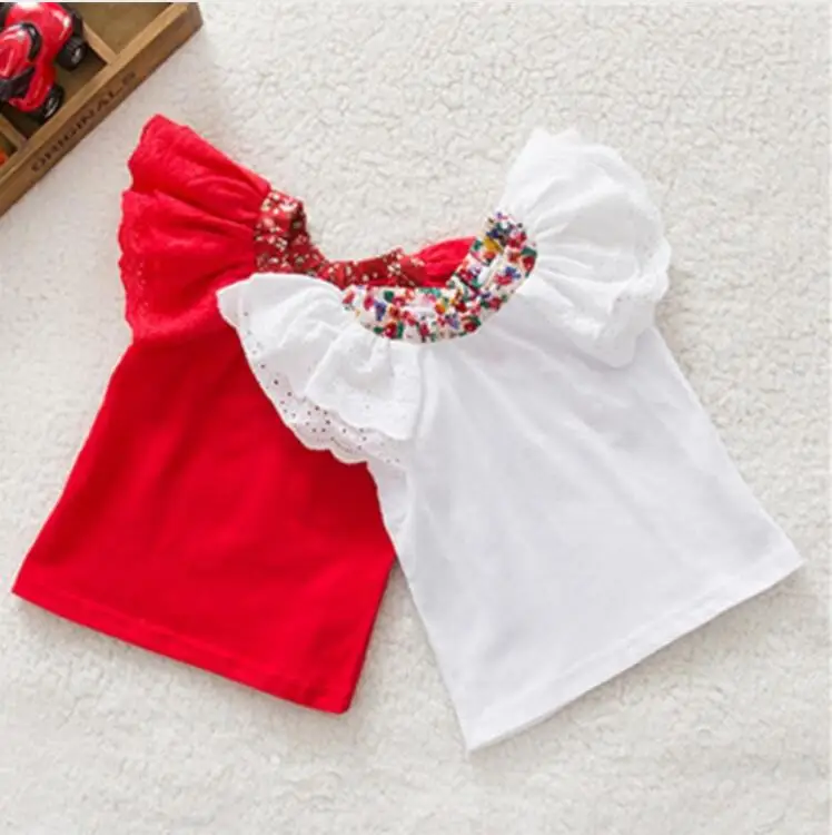 Short Sleeve T-shirt Girl Floral Collar Baby T-shirts Baby Girls Tops Blouse Cute Tee Shirt 0-2Years
Short Sleeve T-shirt Girl Floral Collar Baby T-shirts Baby Girls Tops Blouse Cute Tee Shirt 0-2Years