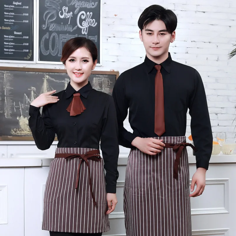 Long Sleeve Women Hotel Uniform Men Coffee Shop Waiter Uniform Fast-food Restaurant Waitress Uniform Cafe Chef Uniform for Women
Long Sleeve Women Hotel Uniform Men Coffee Shop Waiter Uniform Fast-food Restaurant Waitress Uniform Cafe Chef Uniform for Women