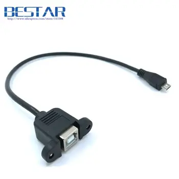 Micro-USB 5pin Micro USB 2.0 Male to USB 2.0 B Type Female Connector Cable 30cm 50cm With Panel Mount Hole cables
Micro-USB 5pin Micro USB 2.0 Male to USB 2.0 B Type Female Connector Cable 30cm 50cm With Panel Mount Hole cables