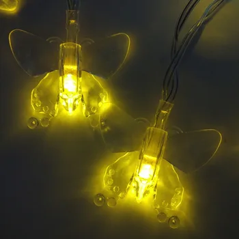 YIYANG 2M 20 LED Butterfly LED String AA Battery Powered Curtain Holiday Lights Christmas Home Garden Garland Wedding Lights
YIYANG 2M 20 LED Butterfly LED String AA Battery Powered Curtain Holiday Lights Christmas Home Garden Garland Wedding Lights