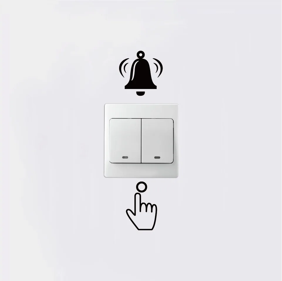 Ring The Bell Switch Sticker Cartoon Bell Design Wall Sticker Home Decor Hose Decoration Removable Bedroom Decor Stickers Mural
Ring The Bell Switch Sticker Cartoon Bell Design Wall Sticker Home Decor Hose Decoration Removable Bedroom Decor Stickers Mural