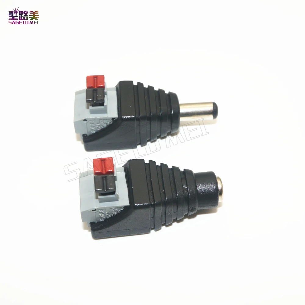 10pcs 5.5*2.1mm DC Pressed Connected No Screws Male Female DC Connector to Power Adapter For 5050 3528 Single Color Led strip
10pcs 5.5*2.1mm DC Pressed Connected No Screws Male Female DC Connector to Power Adapter For 5050 3528 Single Color Led strip