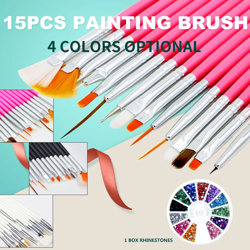 BlinkingNails 15pcs/set Gel Nail Brush Set UV Nail Gel Brushes for Manicure Nail Painting Wooden Gradient Brush 4 Colors Options
BlinkingNails 15pcs/set Gel Nail Brush Set UV Nail Gel Brushes for Manicure Nail Painting Wooden Gradient Brush 4 Colors Options