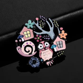 2019 Colorful Enamel Owl Brooch Vintage Jewelry High Quality Cartoons Snail Tree Pin Kids Scarf Clothes Pins Brooches for Women
2019 Colorful Enamel Owl Brooch Vintage Jewelry High Quality Cartoons Snail Tree Pin Kids Scarf Clothes Pins Brooches for Women