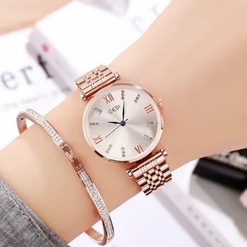 Ladies'Luxury Diamond Quartz Watch Female Rose Gold Stainless Steel Wrist Watches Top Brand Bracelet Clock Relogio Feminino
Ladies'Luxury Diamond Quartz Watch Female Rose Gold Stainless Steel Wrist Watches Top Brand Bracelet Clock Relogio Feminino