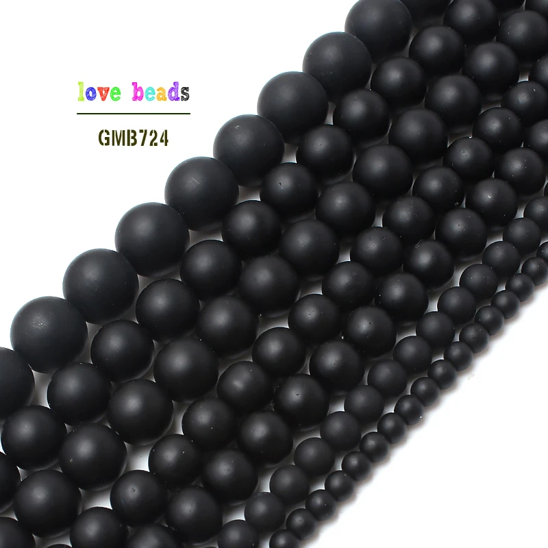 Natural Stone Black Matte Onyx Agates Round Beads Frost Dull Polish Agat Beads for Jewelry Making 15.5 inches 4 6 8 10 12mm
Natural Stone Black Matte Onyx Agates Round Beads Frost Dull Polish Agat Beads for Jewelry Making 15.5 inches 4 6 8 10 12mm