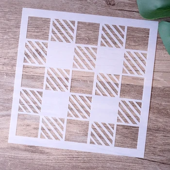 15 cm DIY Craft Layering Plaid Stencils For Walls Painting Scrapbooking Stamping Stamps Album Decorative Embossing Paper Cards
15 cm DIY Craft Layering Plaid Stencils For Walls Painting Scrapbooking Stamping Stamps Album Decorative Embossing Paper Cards