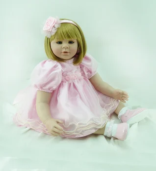 24 '' Handmade dolls reborn silicone realistic bonecas reborn adora dolls with long hair baby girl children's gift toys
24 '' Handmade dolls reborn silicone realistic bonecas reborn adora dolls with long hair baby girl children's gift toys