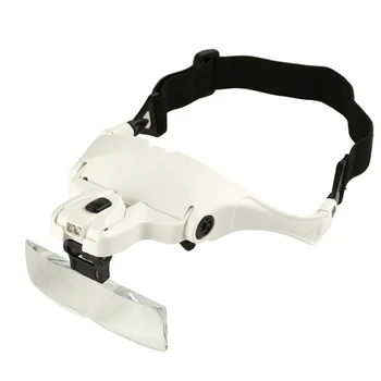 BMBY-2 LED lens (1.0X, 1.5X, 2.0X, 2.5X, 3.5X) Adjustable headband headband glasses magnifying glass magnifying glass White
BMBY-2 LED lens (1.0X, 1.5X, 2.0X, 2.5X, 3.5X) Adjustable headband headband glasses magnifying glass magnifying glass White