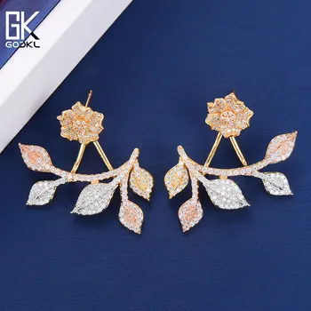 GODKI Luxury Fashion Flower Leaf Stud Earring For Women Wedding AAA Cubic Zirconia Crystal CZ Indian African Bridal Stud Earring
GODKI Luxury Fashion Flower Leaf Stud Earring For Women Wedding AAA Cubic Zirconia Crystal CZ Indian African Bridal Stud Earring