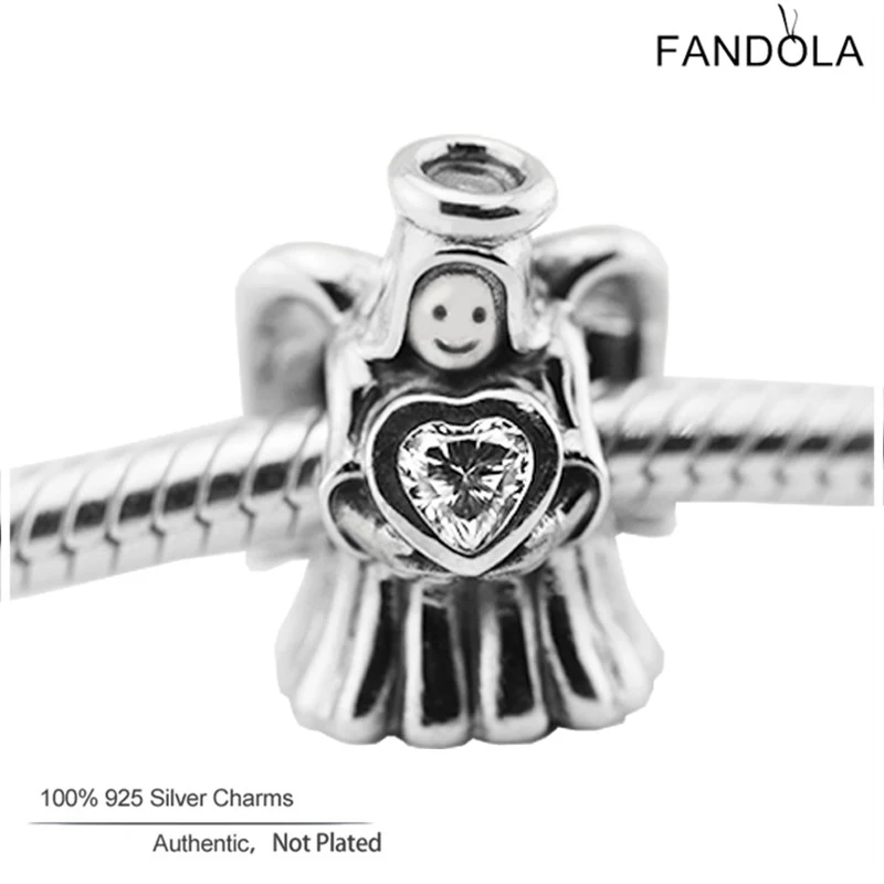 CKK Fits Pandora Bracelet 925 Sterling Silver Angel of Love Charm Beads for Jewelry Making Berloque
CKK Fits Pandora Bracelet 925 Sterling Silver Angel of Love Charm Beads for Jewelry Making Berloque
