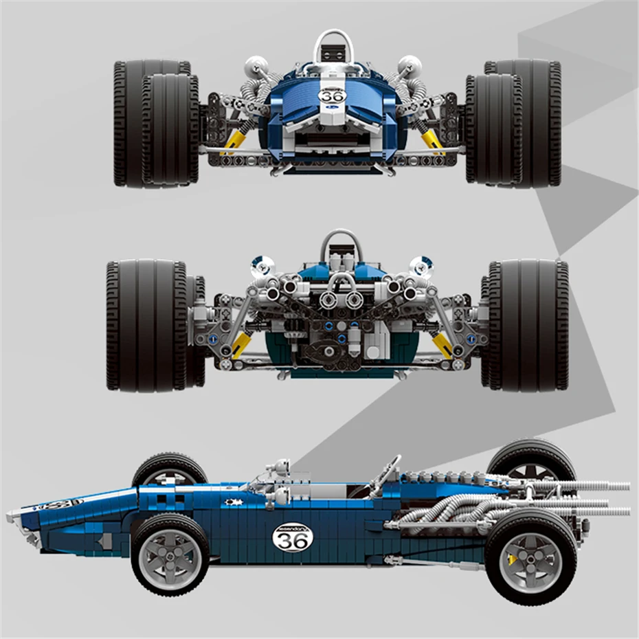 XINGBAO 03022 дизайн автомобиля серии 1758 шт. синий комплект гоночных автомобилей