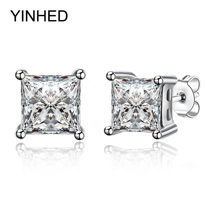 YINHED 8MM Square Cubic Zircon Stud Earrings for Women Men 925 Sterling Silver AAA+ Cubic Zirconia Fashion Jewelry Earring ZE063
YINHED 8MM Square Cubic Zircon Stud Earrings for Women Men 925 Sterling Silver AAA+ Cubic Zirconia Fashion Jewelry Earring ZE063