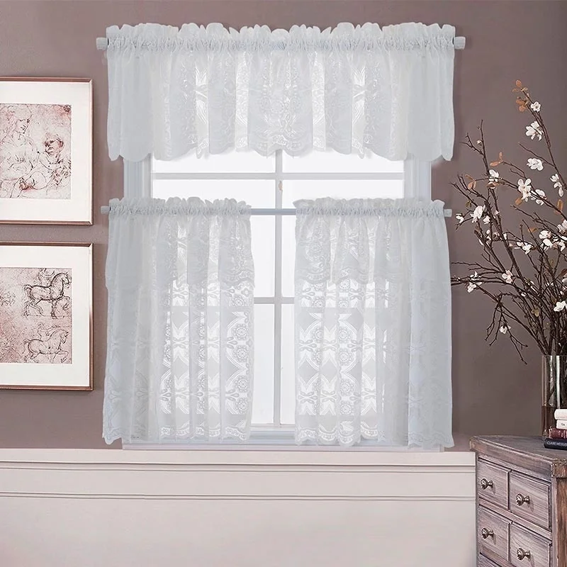 IPcs Lace Kitchen Curtains Waffle Woven Textured Valance for Bathroom Water Repellent Window Covering
IPcs Lace Kitchen Curtains Waffle Woven Textured Valance for Bathroom Water Repellent Window Covering