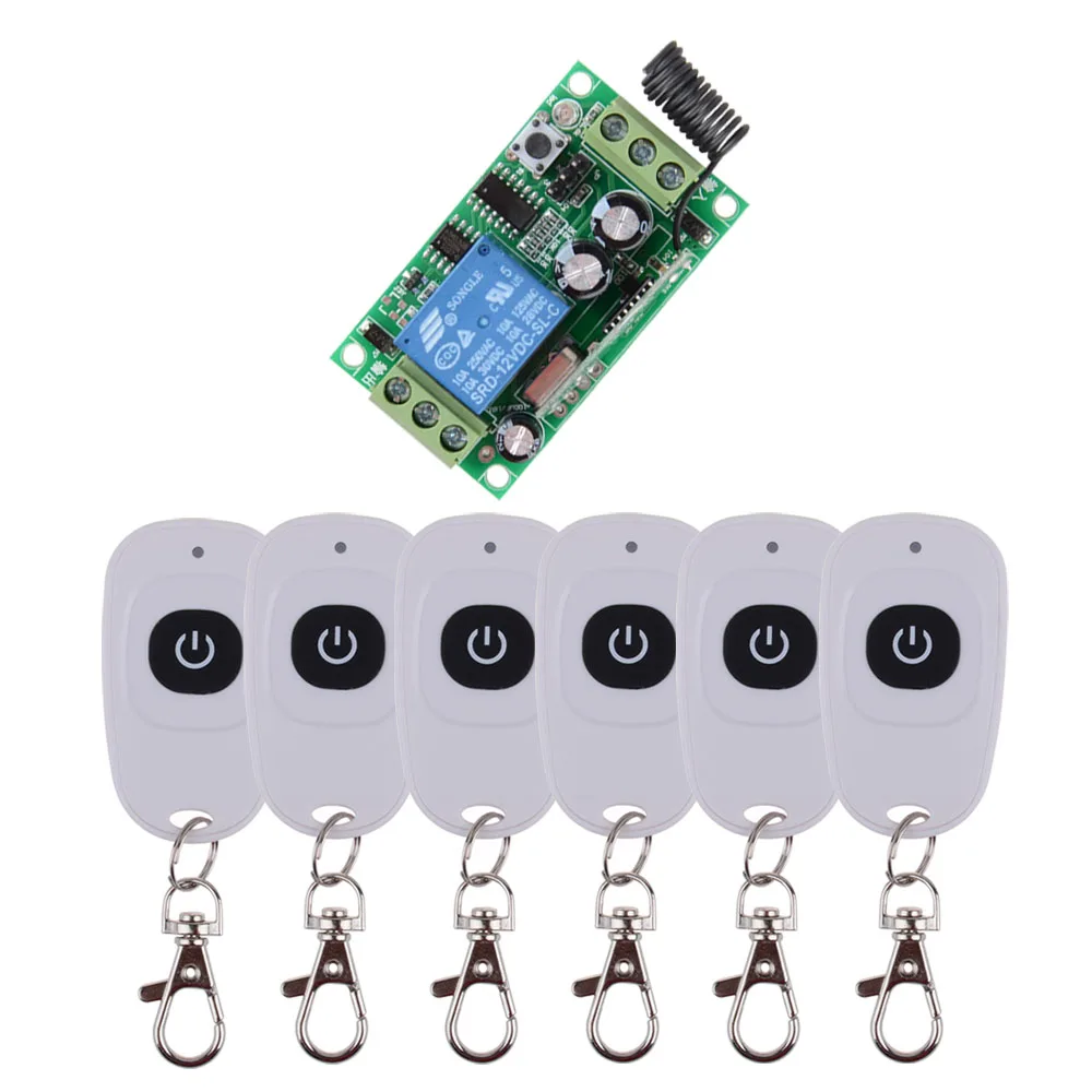 DC 12V 1CH 10A Relay RF Wireless Remote Control Switch Wireless Light Switch Receiver With One Button WhiteTransmitter
DC 12V 1CH 10A Relay RF Wireless Remote Control Switch Wireless Light Switch Receiver With One Button WhiteTransmitter