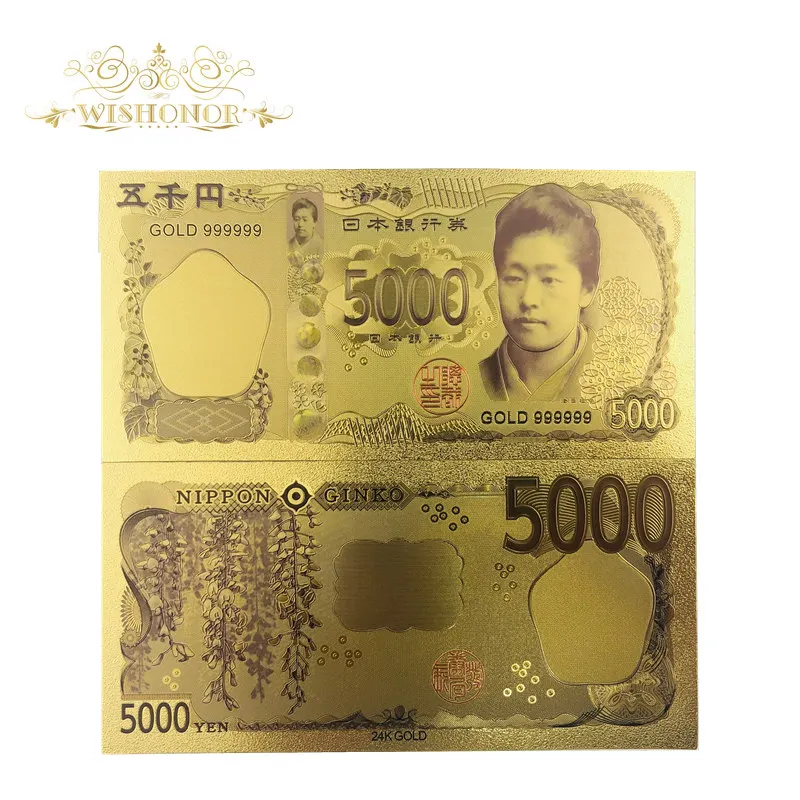 1Pcs New Design Color Japan Banknote 10,000 Yen Banknotes in 99.9% Gold Plated Fake Paper Money For Collection
1Pcs New Design Color Japan Banknote 10,000 Yen Banknotes in 99.9% Gold Plated Fake Paper Money For Collection
