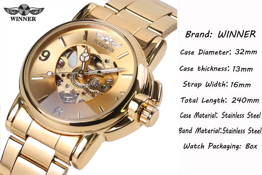 Winner Woman Watch Female Mechanical Skeleton Wristwatch 2016 Fashion Stainless Steel Casual Stylish Lady Gift Fress Shipping Winner Woman Watch Female Mechanical Skeleton Wristwatch 2016 Fashion Stainless Steel Casual Stylish Lady Gift Fress Shipping