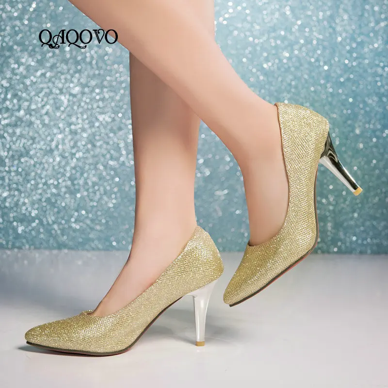 Women Sequined High Heels Spring Autumn Thin High Heels Pumps Party Wedding Shoes Gold Silver Red 2019 New Style
Women Sequined High Heels Spring Autumn Thin High Heels Pumps Party Wedding Shoes Gold Silver Red 2019 New Style