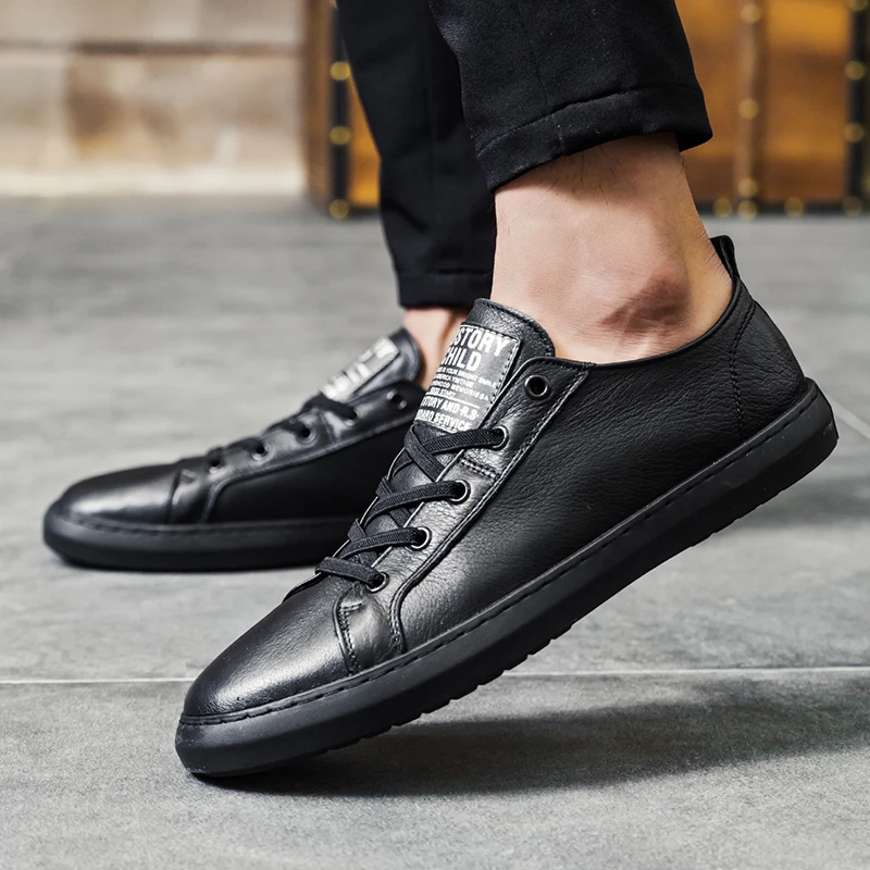 Men's casual shoes outdoor genuine leather Spring soft breathable lace up sneakers natural Vulcanized shoes non-slip shoes L4
Men's casual shoes outdoor genuine leather Spring soft breathable lace up sneakers natural Vulcanized shoes non-slip shoes L4