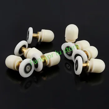 8pcs/set Single Plastic Shower Door Rollers Wheel Runner Diameter 22mm,23mm,25mm,27mm with Eccentric shaft and white color.
8pcs/set Single Plastic Shower Door Rollers Wheel Runner Diameter 22mm,23mm,25mm,27mm with Eccentric shaft and white color.