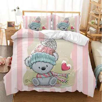 Children Cartoon Soft Cute Bedding Set Lovely Couple Twin Full King Single Double Size Duvet Cover Pillow Cases bedroom Gifts
Children Cartoon Soft Cute Bedding Set Lovely Couple Twin Full King Single Double Size Duvet Cover Pillow Cases bedroom Gifts