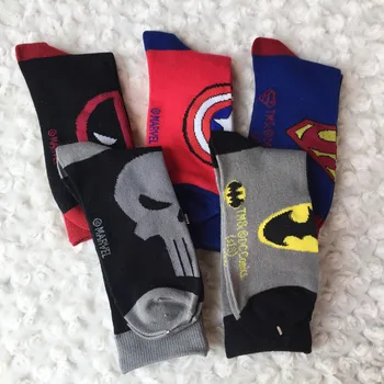 1pair Cotton Men's Socks of Avenger Union Captain America Superman Batmen Deadpool Punisher Street Tide Skateboard Socks
1pair Cotton Men's Socks of Avenger Union Captain America Superman Batmen Deadpool Punisher Street Tide Skateboard Socks