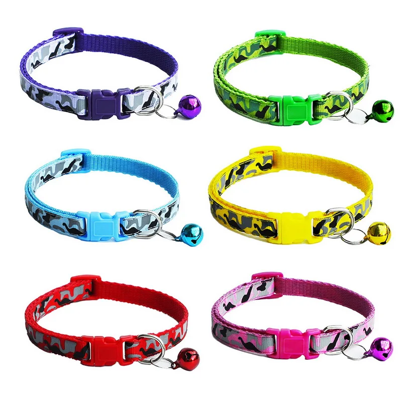 New 1.0cm Width Nylon Reflective Pet Dogs Collars Necklace With Bell Dog Supplies Small Dogs Cat Collar 6 Color Adjustable Strap
New 1.0cm Width Nylon Reflective Pet Dogs Collars Necklace With Bell Dog Supplies Small Dogs Cat Collar 6 Color Adjustable Strap