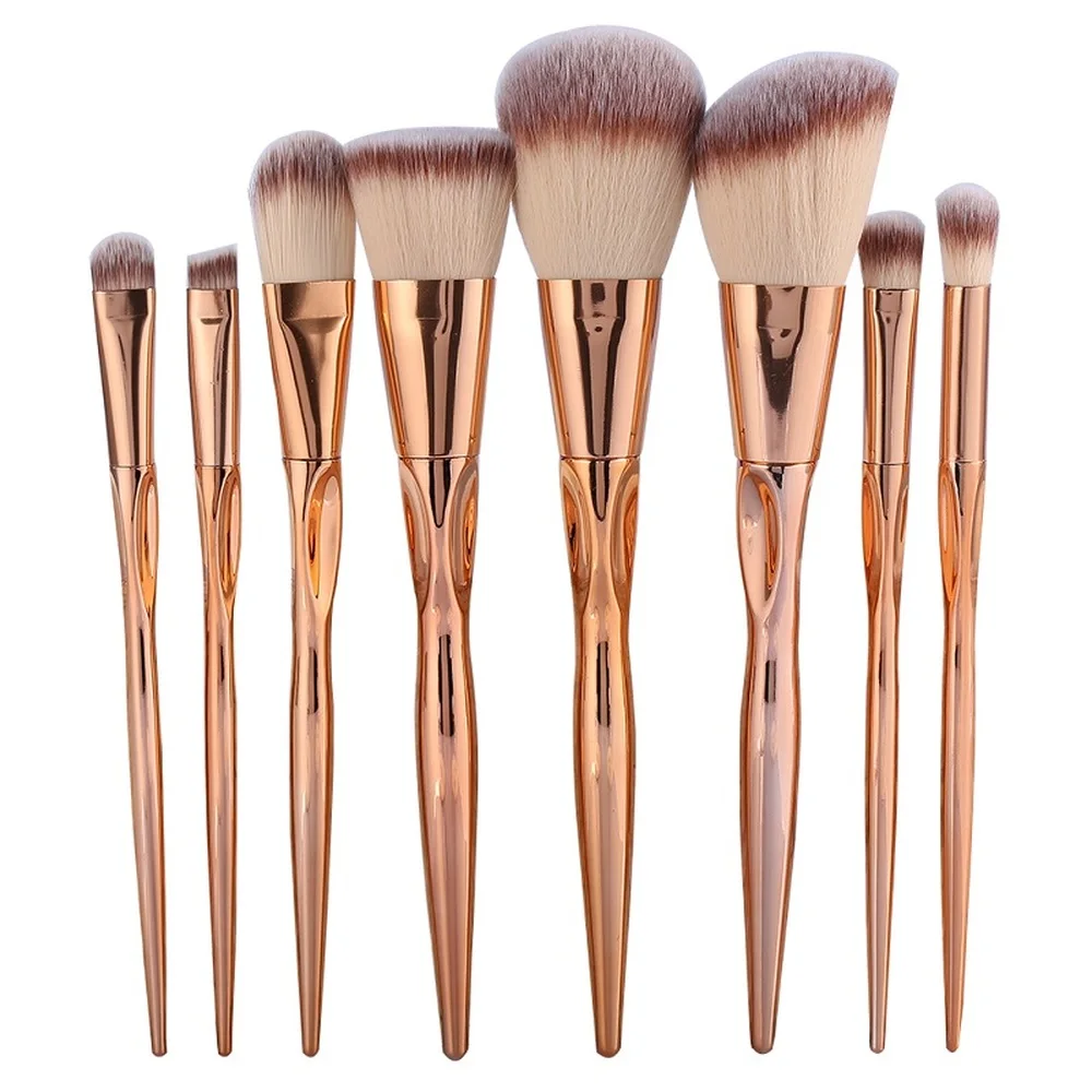 8pcs Gold Metal Makeup Brushes Set Cosmetics Foundation Powder Eyeshadow Blush Soft Make Up Brush Beauty Makeup Tools Maquiagem
8pcs Gold Metal Makeup Brushes Set Cosmetics Foundation Powder Eyeshadow Blush Soft Make Up Brush Beauty Makeup Tools Maquiagem